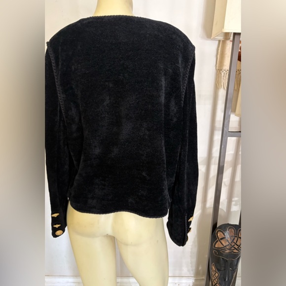 St. John Sport Black Teddy blazer Size 10Jacket - Picture 2 of 11